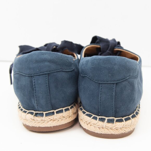Vionic Coast Sandy Shoes Lace Up Espadrilles Summer Comfortable Suede Blue 8 - Picture 3 of 8